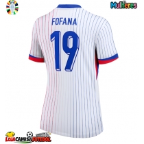 Camisa de Futebol França Youssouf Fofana #19 Equipamento Secundário Mulheres Europeu 2024 Manga Curta